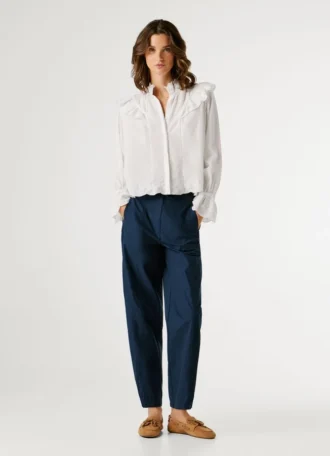 Blouse fluide à volants