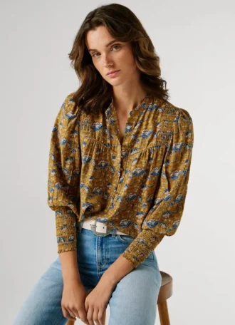Blouse à imprimé floral