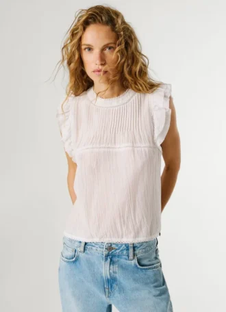 Blouse à plis