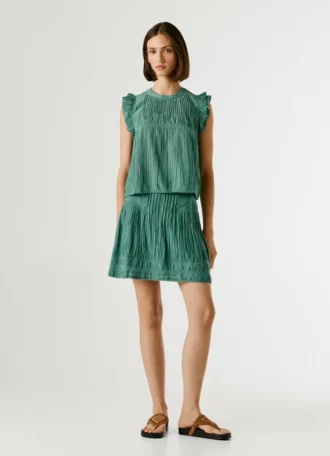 Blouse à plis