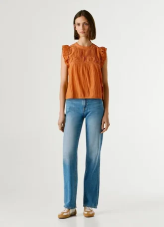 Blouse à plis