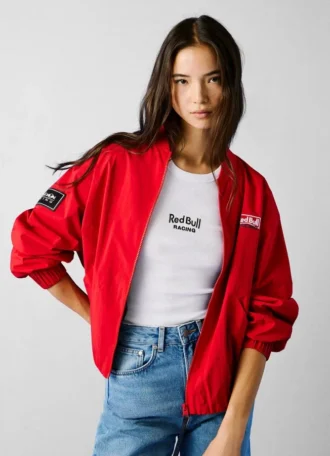 Blouson bomber avec imprimé au dos