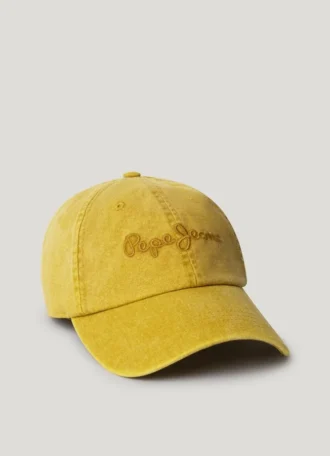Casquette en sergé avec logo brodé