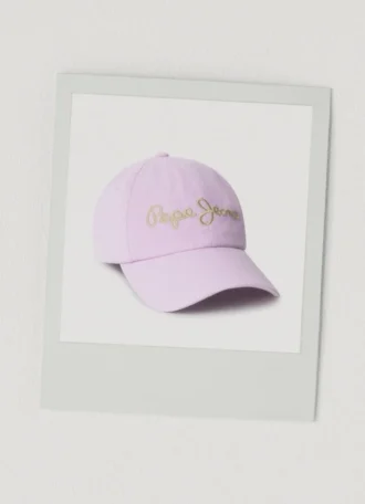 Casquette en sergé avec logo brodé