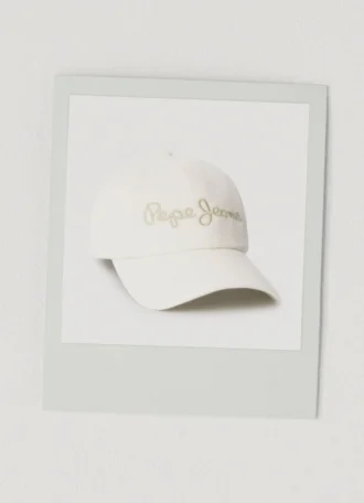 Casquette en sergé avec logo brodé