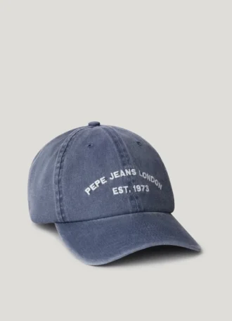 Casquette en sergé avec logo brodé