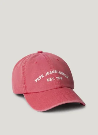Casquette en sergé avec logo brodé