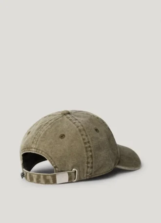 Casquette en sergé avec logo brodé