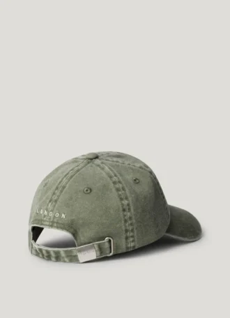 Casquette en sergé avec logo brodé