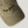 Casquette en sergé avec logo brodé