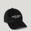 Casquette en velours côtelé avec logo brodé