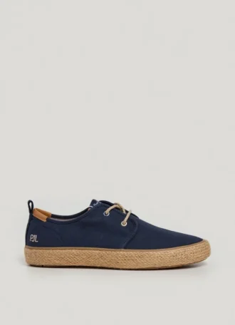 Chaussures Blucher avec détails en jute