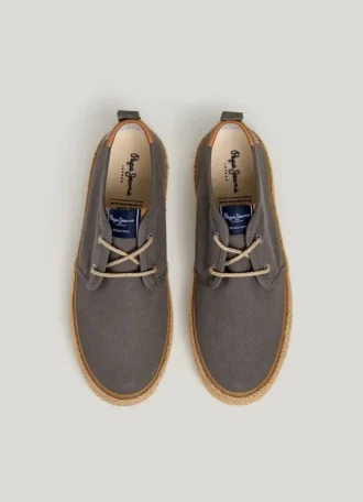 Chaussures Blucher avec détails en jute