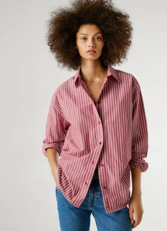 Chemise ample en popeline