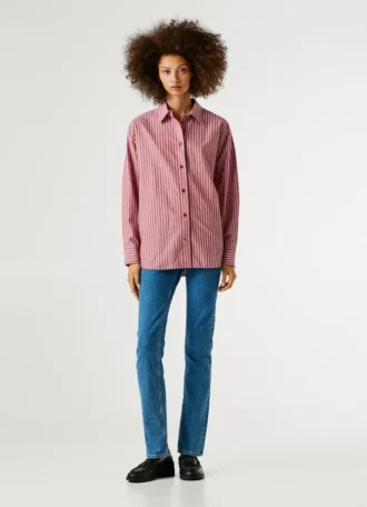 Chemise ample en popeline