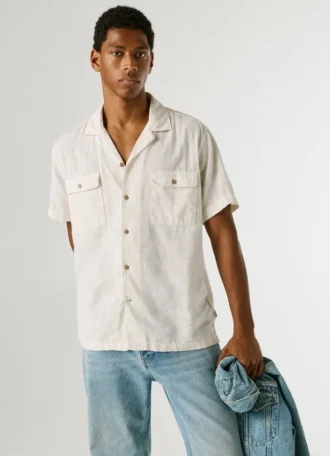Chemise à col cubain