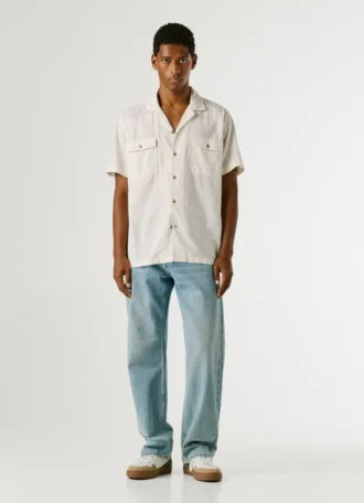 Chemise à col cubain
