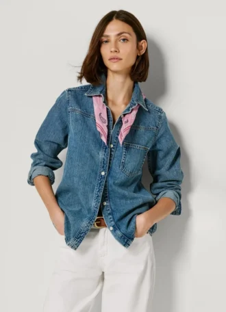 Chemise en denim coupe oversize