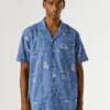 Chemise en popeline à col cubain Chemise en popeline à col cubain