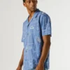 Chemise en popeline à col cubain Chemise en popeline à col cubain