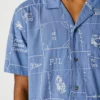 Chemise en popeline à col cubain Chemise en popeline à col cubain