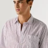 Chemise en popeline rayée, coupe classique Chemise en popeline rayée, coupe classique
