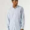 Chemise à imprimé géométrique, coupe classique Chemise à imprimé géométrique, coupe classique