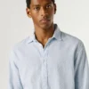 Chemise à imprimé géométrique, coupe classique Chemise à imprimé géométrique, coupe classique