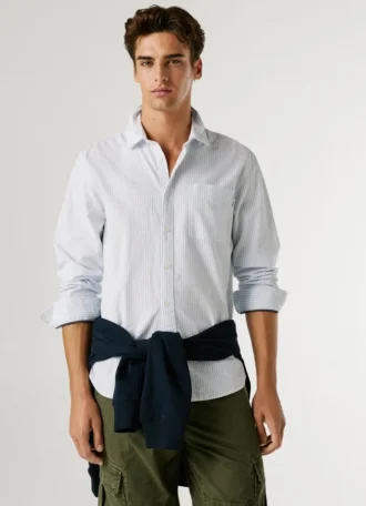Chemise Oxford à rayures, coupe classique