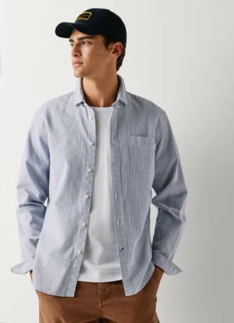 Chemise Oxford à rayures, coupe classique
