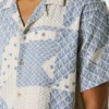 Chemise patchwork à col cubain