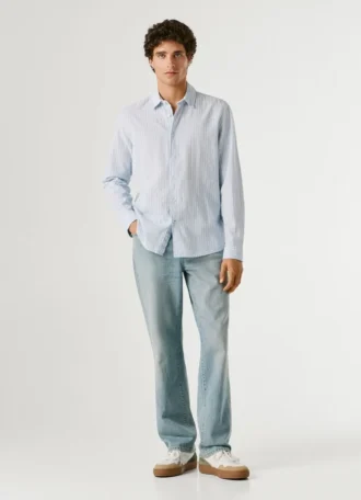Chemise rayée coupe classique