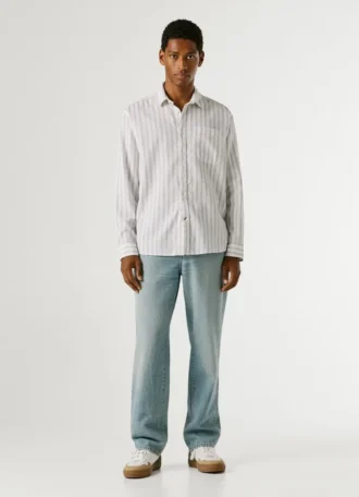 Chemise rayée coupe classique