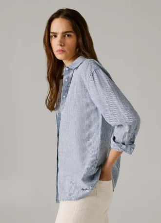 Chemise à rayures coupe ample