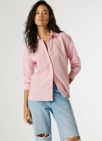 Chemise à rayures coupe ample