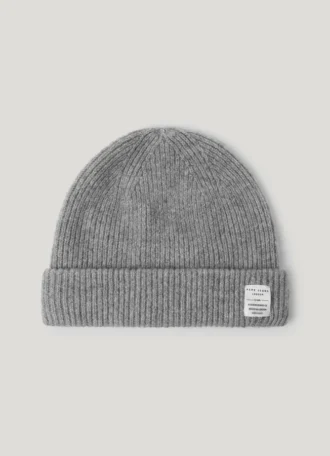 Ensemble bonnet et écharpe côtelés