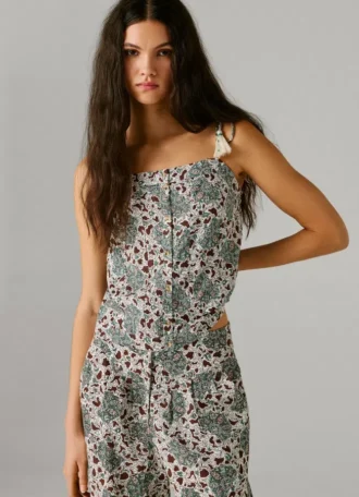 Haut à bretelles à imprimé floral