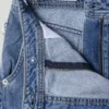 Jupe-short en denim coupe décontractée Jupe-short en denim coupe décontractée