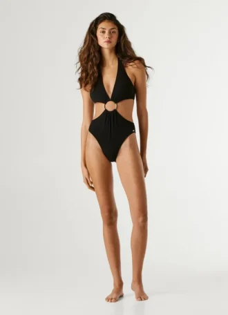 Maillot de bain à découpes et côtes Maillot de bain à découpes et côtes