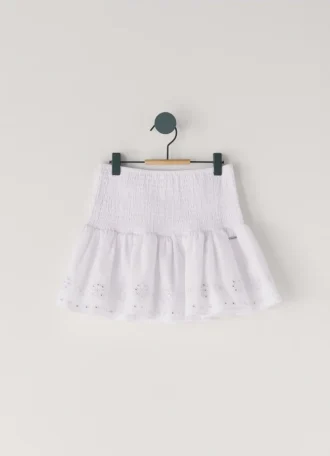 Mini-jupe avec détails ajourés