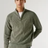 Pull à col montant et demi-zip