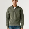 Pull à col montant et demi-zip