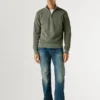 Pull à col montant et demi-zip