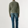 Pull à col montant et demi-zip