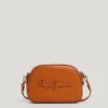 Sac à bandoulière effet cuir avec logo