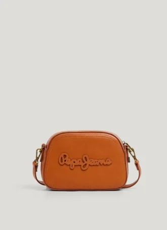 Sac à bandoulière effet cuir avec logo