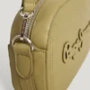 Sac à bandoulière effet cuir avec logo