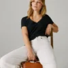 Sac à bandoulière effet cuir avec rabat