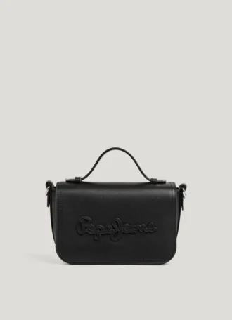 Sac à bandoulière effet cuir avec rabat