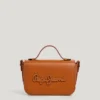 Sac à bandoulière effet cuir avec rabat